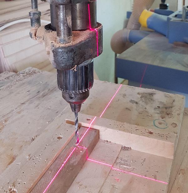 Laser de posicionamento PL2 com cruz laser vermelha