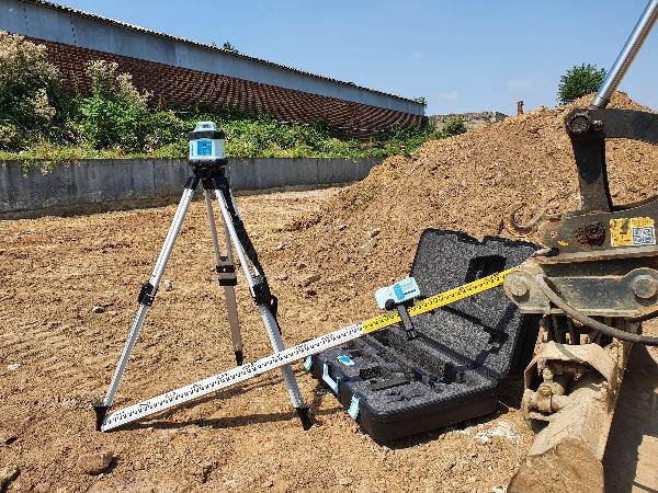 Laser rotativo hedue Q1 em caixa grande