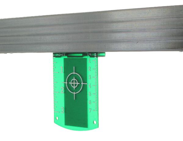 Lasermålplatta (grön)