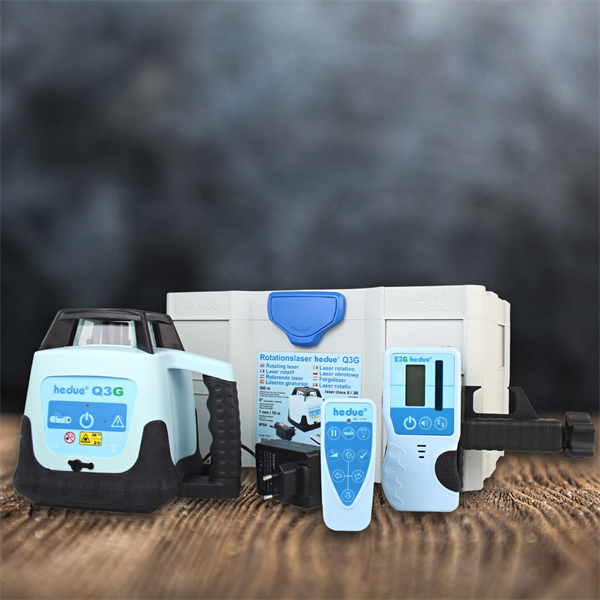 Rotationslaser hedue Q3G i systainer med mottagare E2