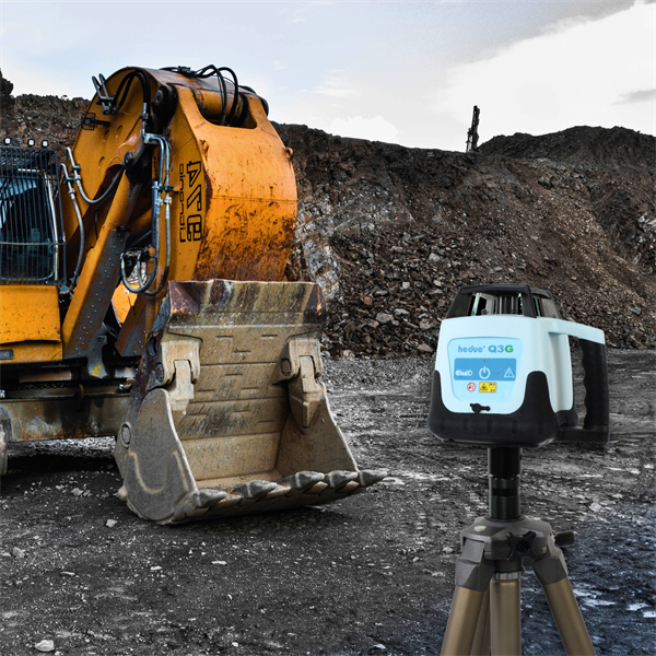 Rotationslaser hedue Q3G i systainer med mottagare E4