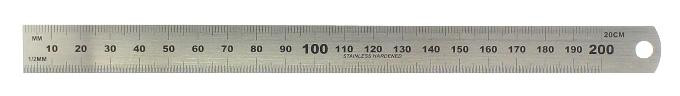 Stållinjal 20 cm